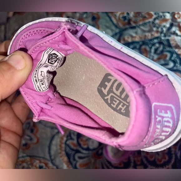 Pre-owned girls toddlers HEY DUDE SIZE k5 color pink - Picture 5 of 5